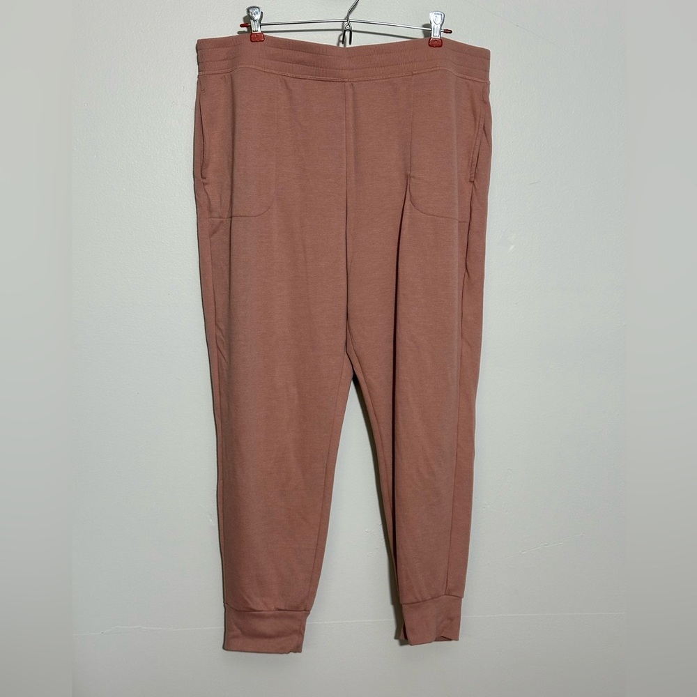 Tek Gear Women’s XXL On The Go Gear Mauve Rib Waist Jogger Pants | SKU 0919